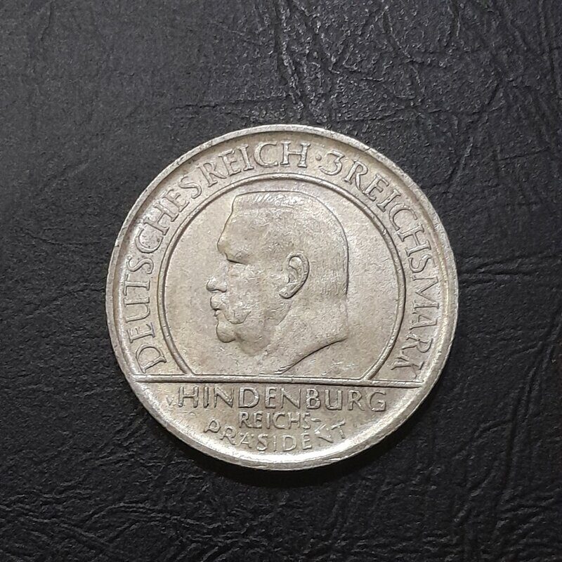 3 марки 1929 год Веймарская республика.