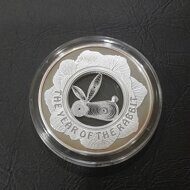 1 доллар 2011 год Фиджи (Год Кролика).